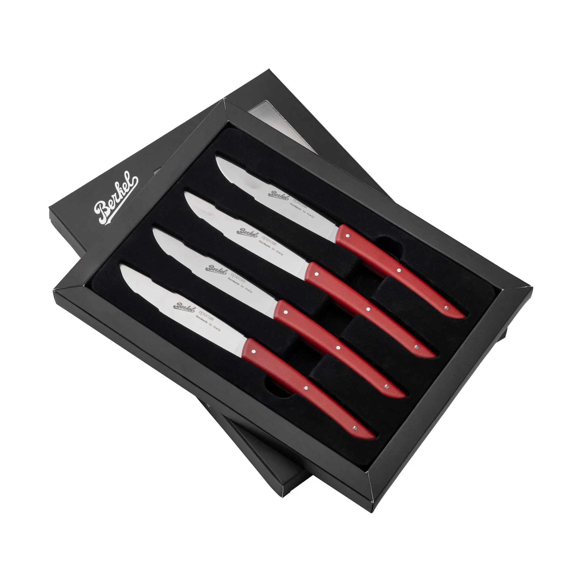 Color Fleischmesser 4er-Pack 11 cm, Red Berkel
