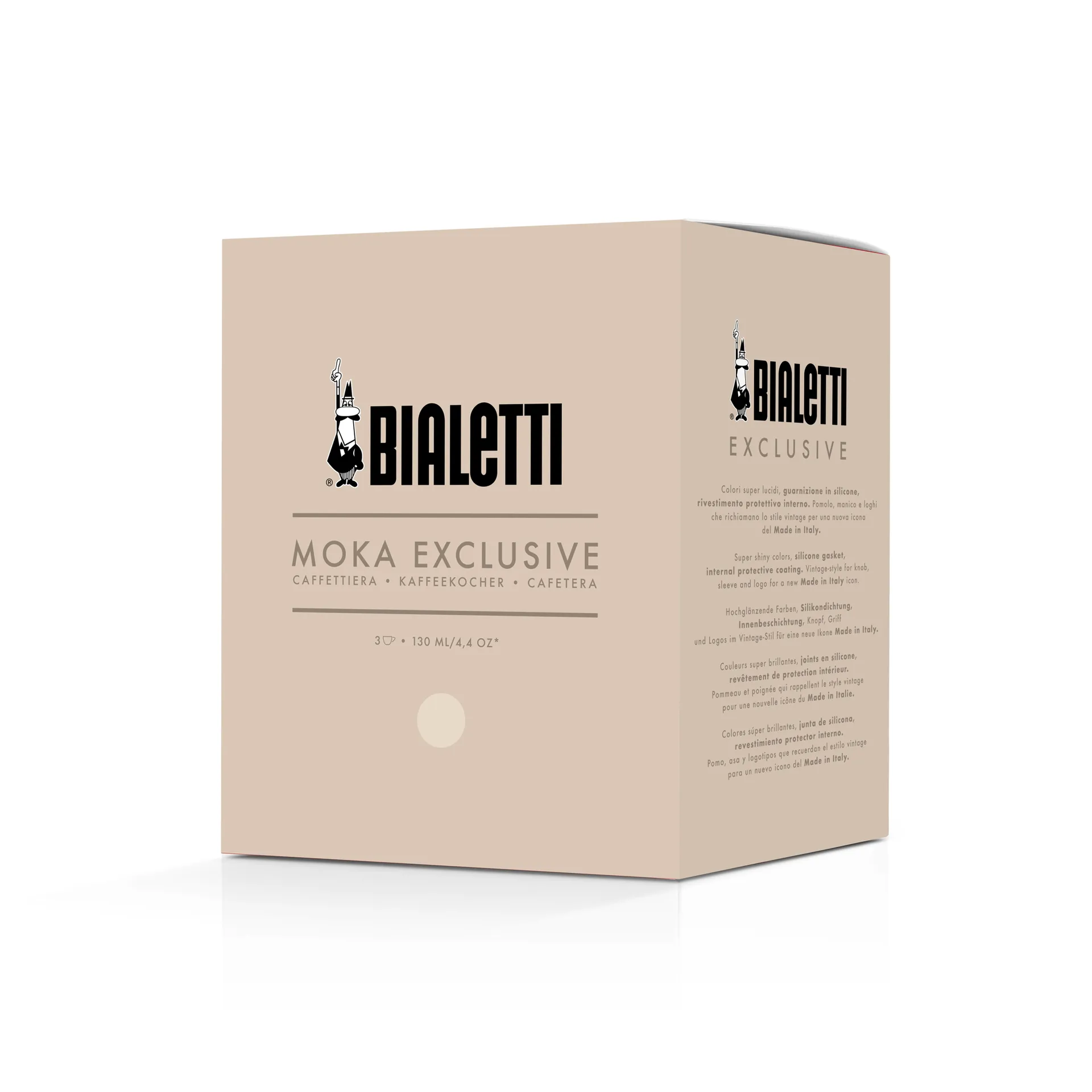 Bialetti exklusive Mokkakanne, Creme, 3-tlg. Bialetti