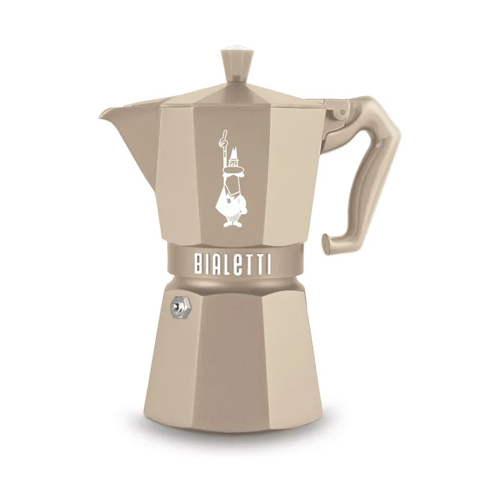 Bialetti exklusive Mokkakanne Induktion - Beige, 6 Tassen - Bialetti