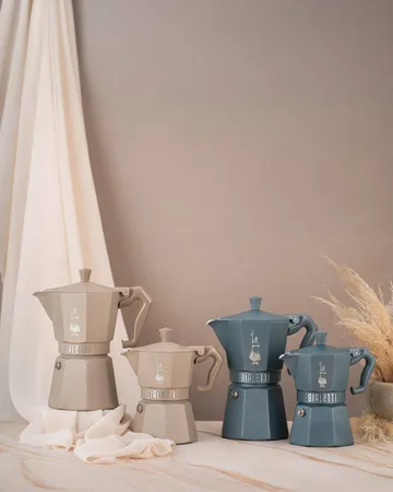 Bialetti exklusive Mokkakanne Induktion - Beige, 6 Tassen - Bialetti