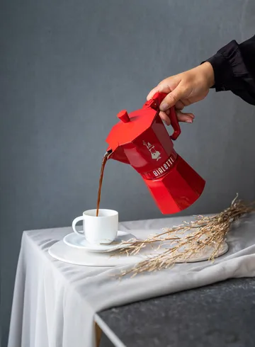 Bialetti exklusive Mokkakanne - Rot, 6-telig - Bialetti