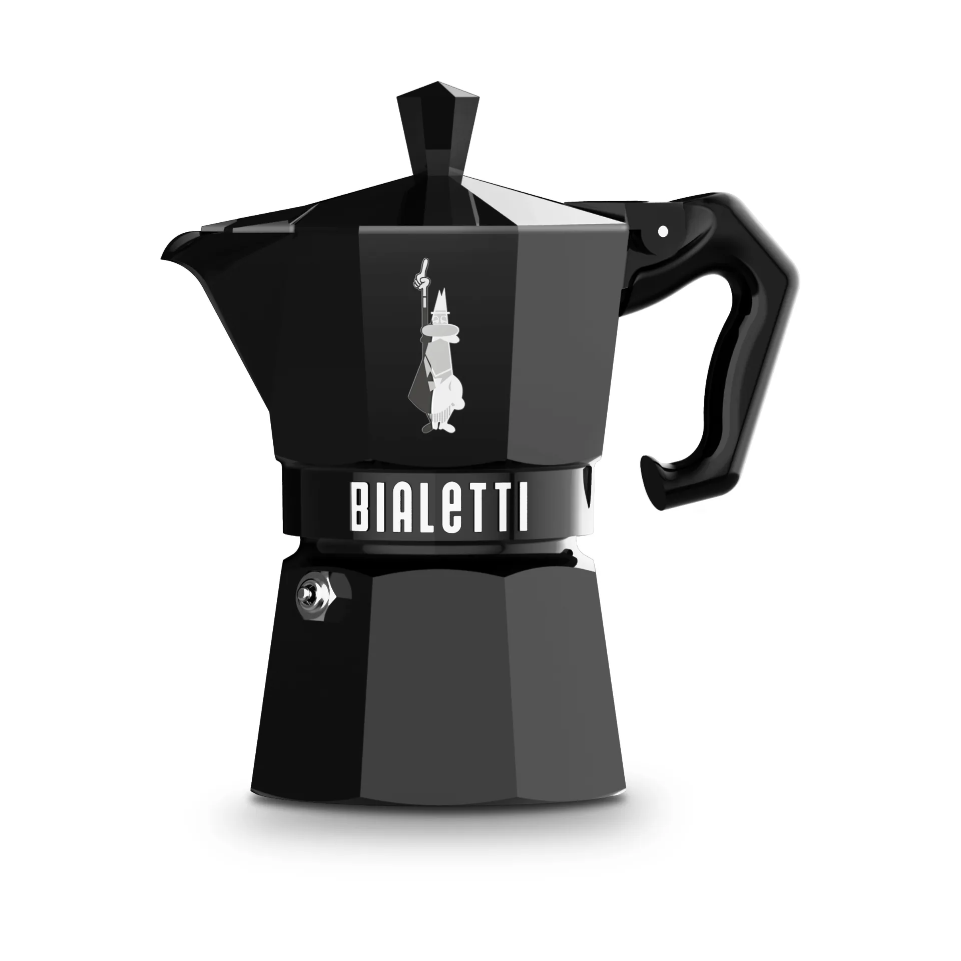 Bialetti exklusive Mokkakanne, Schwarz, 3-Tassen Bialetti
