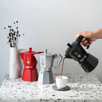 Bialetti exklusive Mokkakanne - Schwarz, 3-Tassen - Bialetti