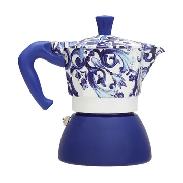 Bialetti x Dolce & Gabbana Mokkakanne Induktion - Mediterraneo, 4-teiliges Set Tassen - Bialetti