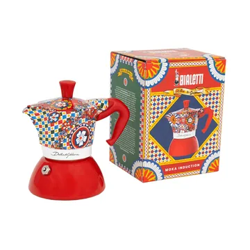 Bialetti x Dolce & Gabbana Mokkakanne Induktion - Sicilian cart, 2-tlg. - Bialetti
