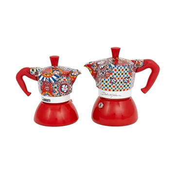 Bialetti x Dolce & Gabbana Mokkakanne Induktion - Sicilian cart, 2-tlg. - Bialetti