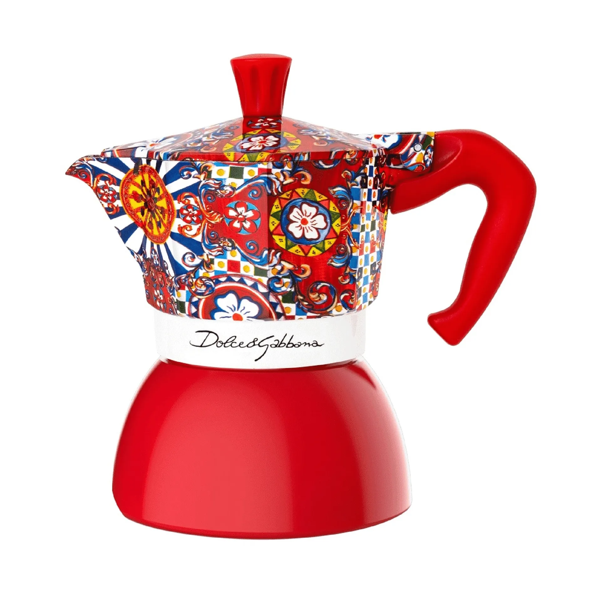 Bialetti x Dolce & Gabbana Mokkakanne Induktion, Sicilian cart, 4-telig Bialetti
