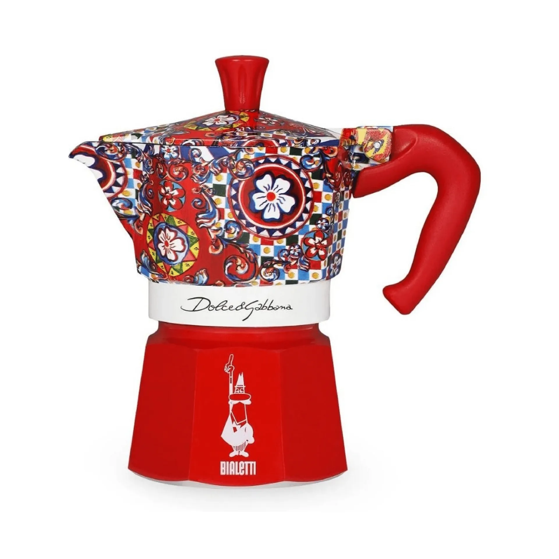 Bialetti x Dolce & Gabbana Mokkakanne, Sicilian cart, 3 Tassen Bialetti