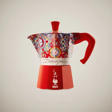 Bialetti x Dolce & Gabbana Mokkakanne - Sicilian cart, 3 Tassen - Bialetti