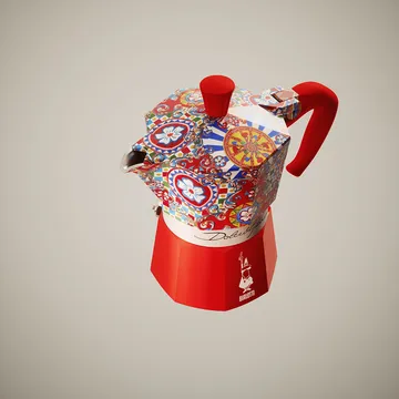 Bialetti x Dolce & Gabbana Mokkakanne - Sicilian cart, 3 Tassen - Bialetti