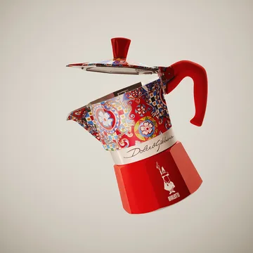Bialetti x Dolce & Gabbana Mokkakanne - Sicilian cart, 3 Tassen - Bialetti