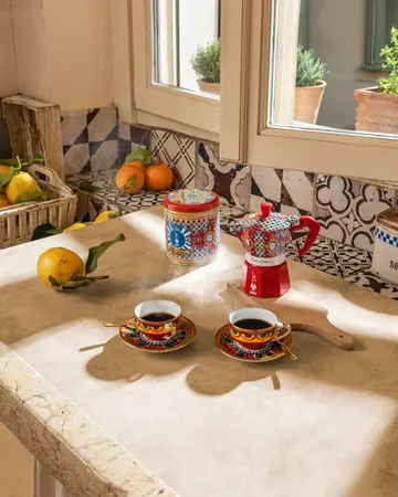 Bialetti x Dolce & Gabbana Mokkakanne - Sicilian cart, 3 Tassen - Bialetti