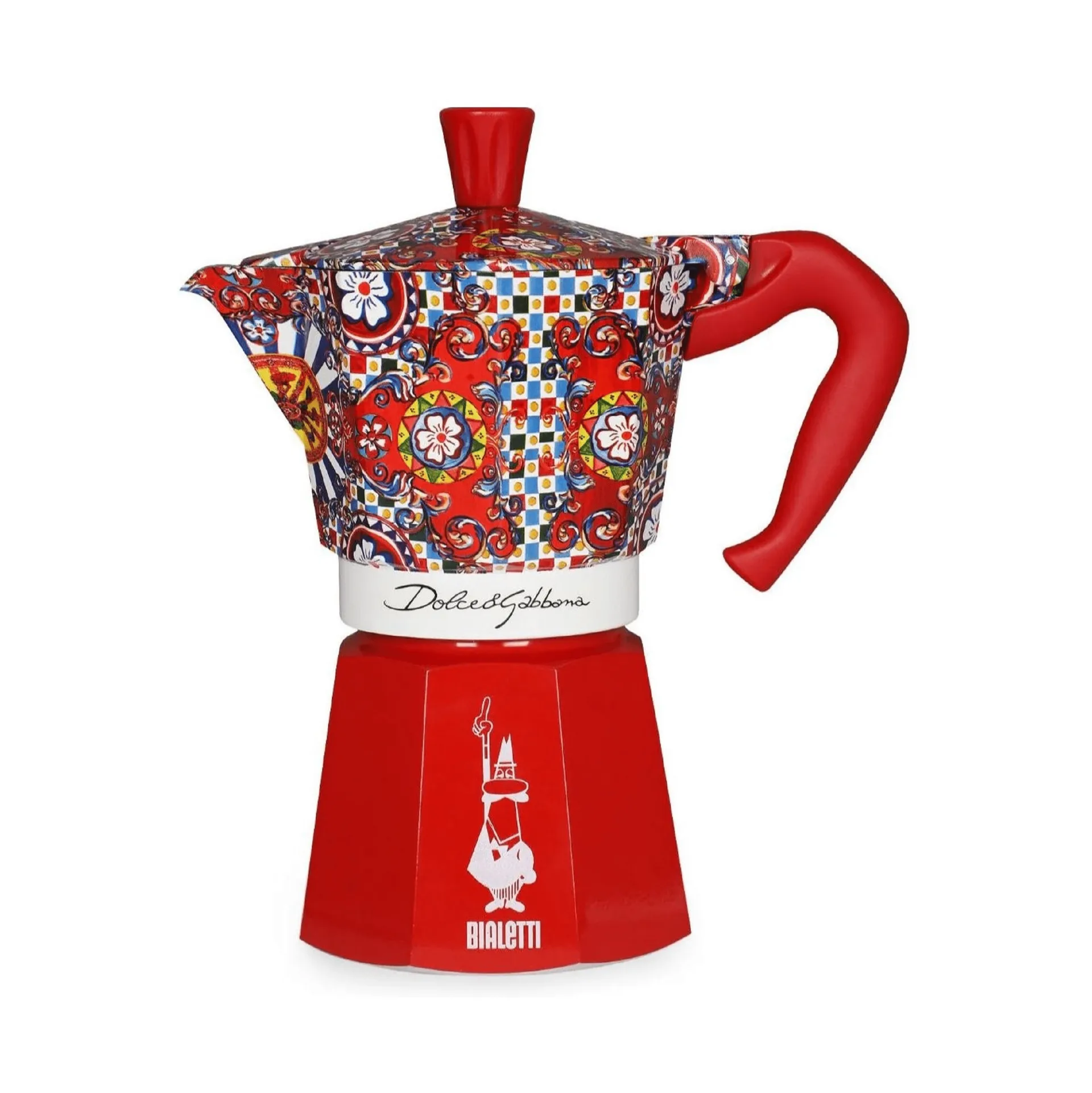 Bialetti x Dolce & Gabbana Mokkakanne, Sicilian cart, 6 Tassen Bialetti
