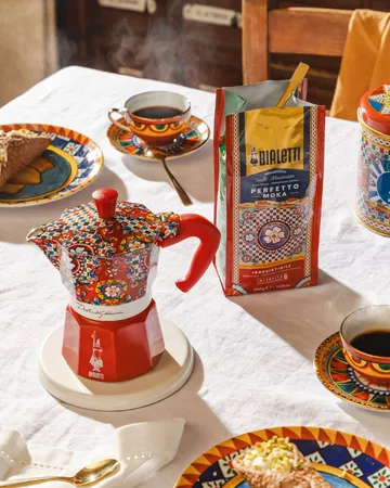 Bialetti x Dolce & Gabbana Mokkakanne - Sicilian cart, 6 Tassen - Bialetti