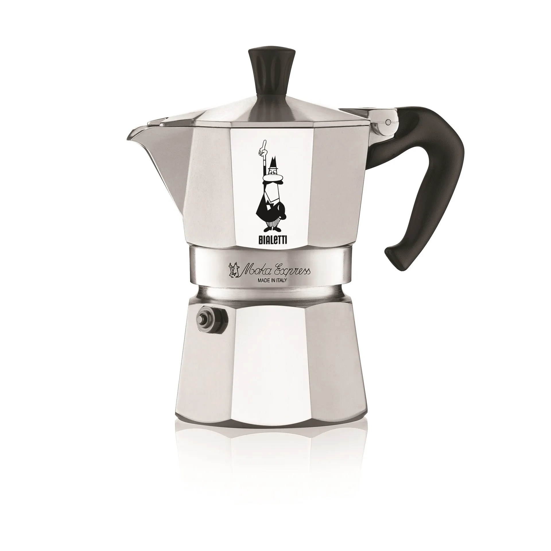 Moka Kaffeemaschine 3 Tassen, Silber Bialetti