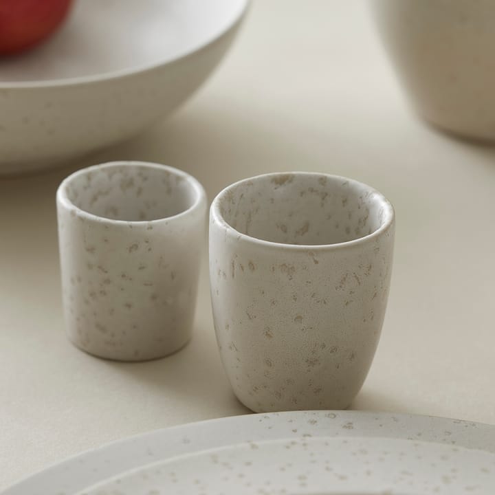 Bitz Eierbecher 5cm matt, Matt cremeweiß Bitz