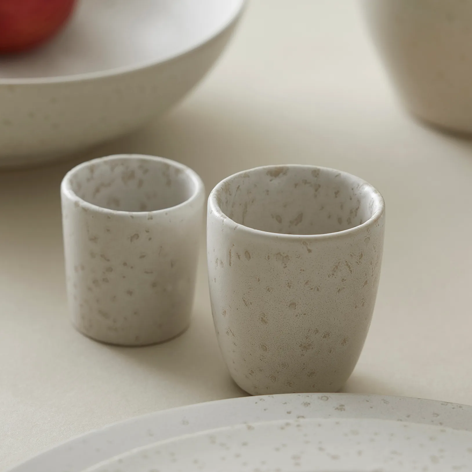 Bitz Espressotasse 10cl matt, Matt cremeweiß Bitz