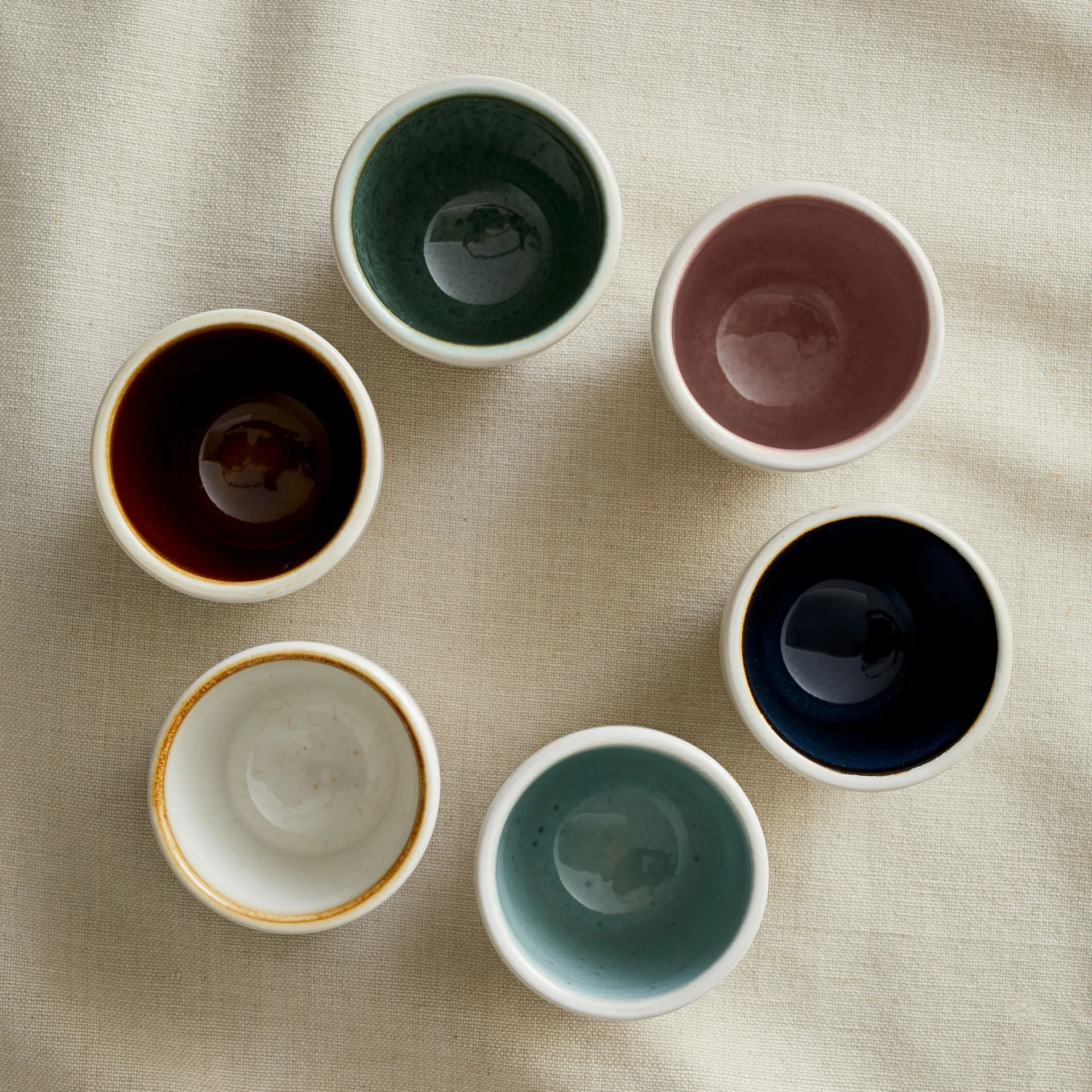 Bitz Espressotasse 6er Pack, Matt cremeweiß Bitz