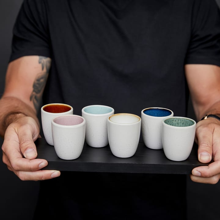 Bitz Espressotasse 6er Pack, Matt cremeweiß Bitz