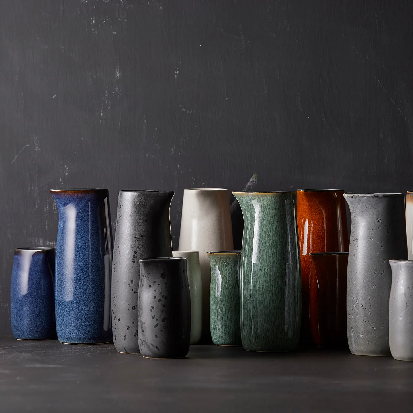 Bitz Milchkanne 50cl, Dunkelblau-schwarz Bitz