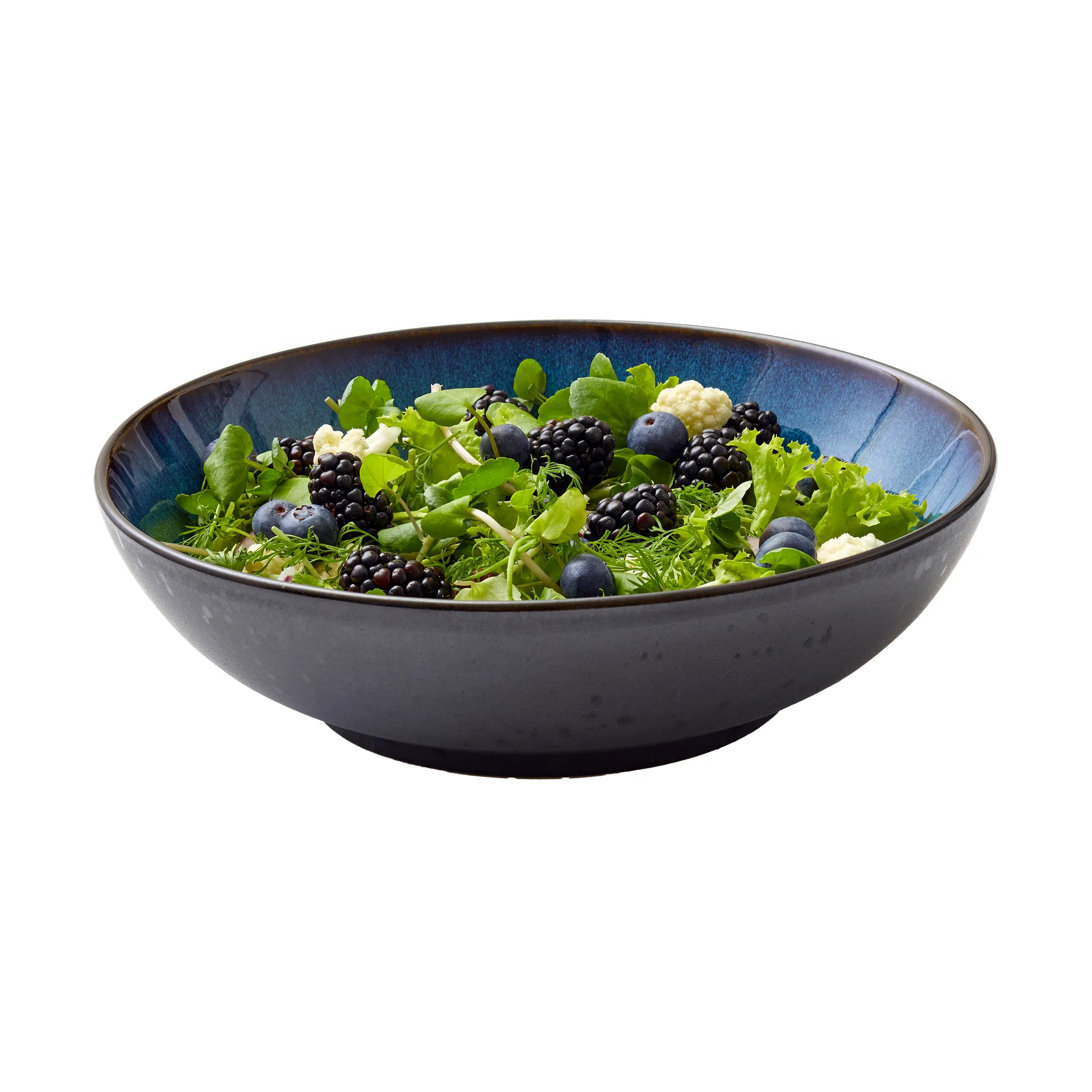 Bitz Salatschüssel Ø24 cm, Schwarz-dunkelblau Bitz