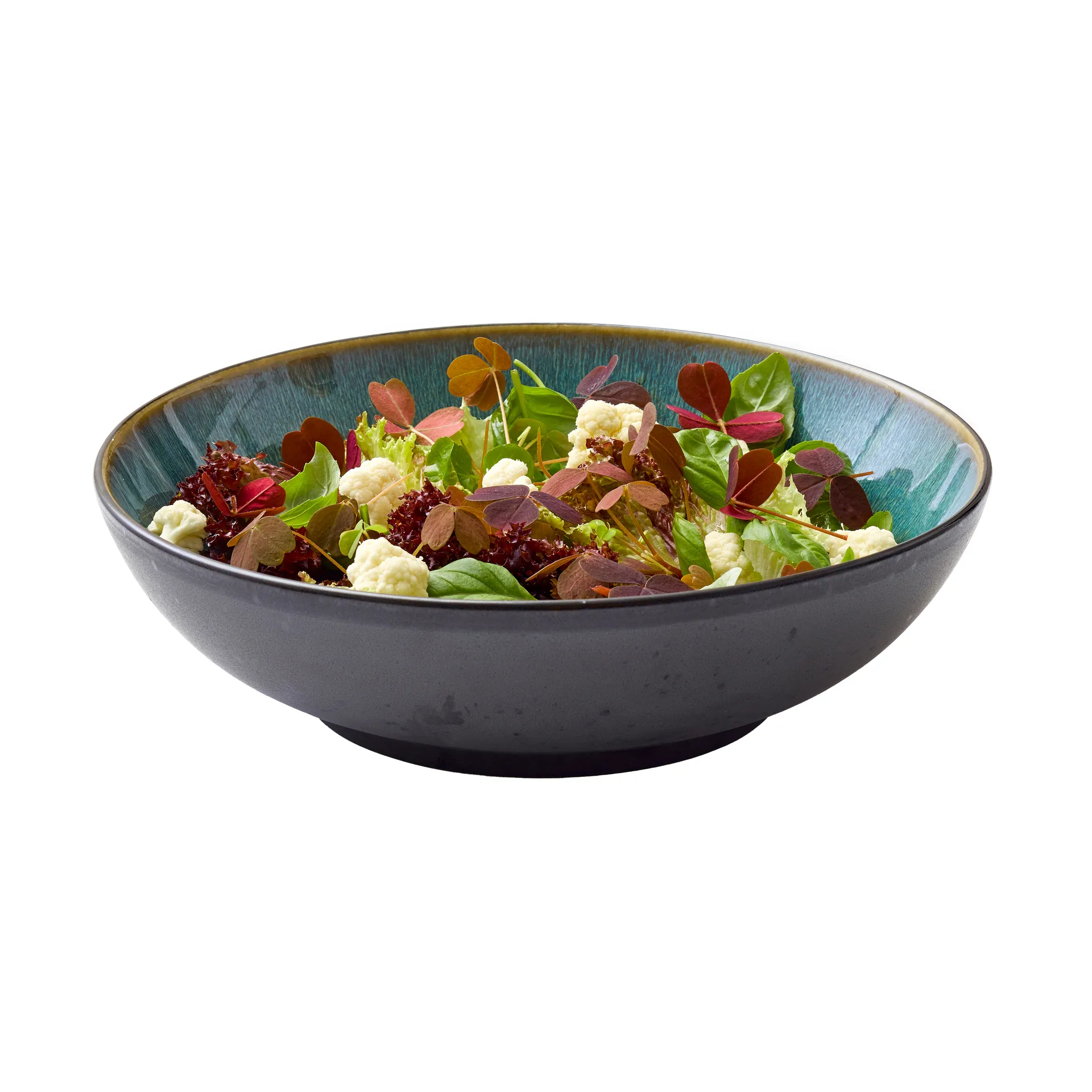 Bitz Salatschüssel Ø24 cm, Schwarz-grün Bitz