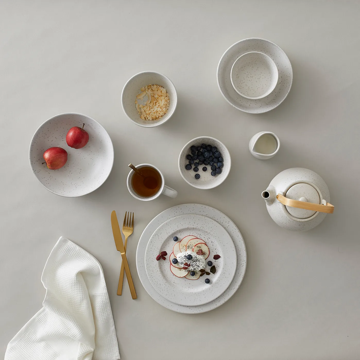 Bitz Schale Ø14cm matt, Matt cremeweiß Bitz