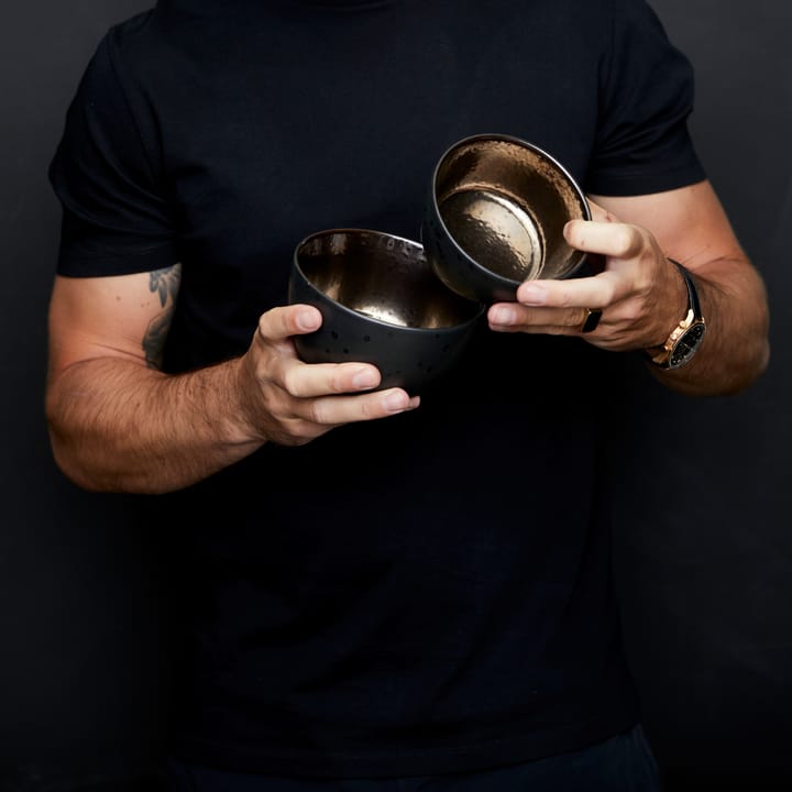 Bitz Schale Ø 14cm schwarz, Schwarz-bronze Bitz