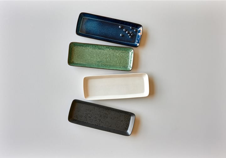 Bitz Servierteller 38x14 cm, Schwarz-grün Bitz