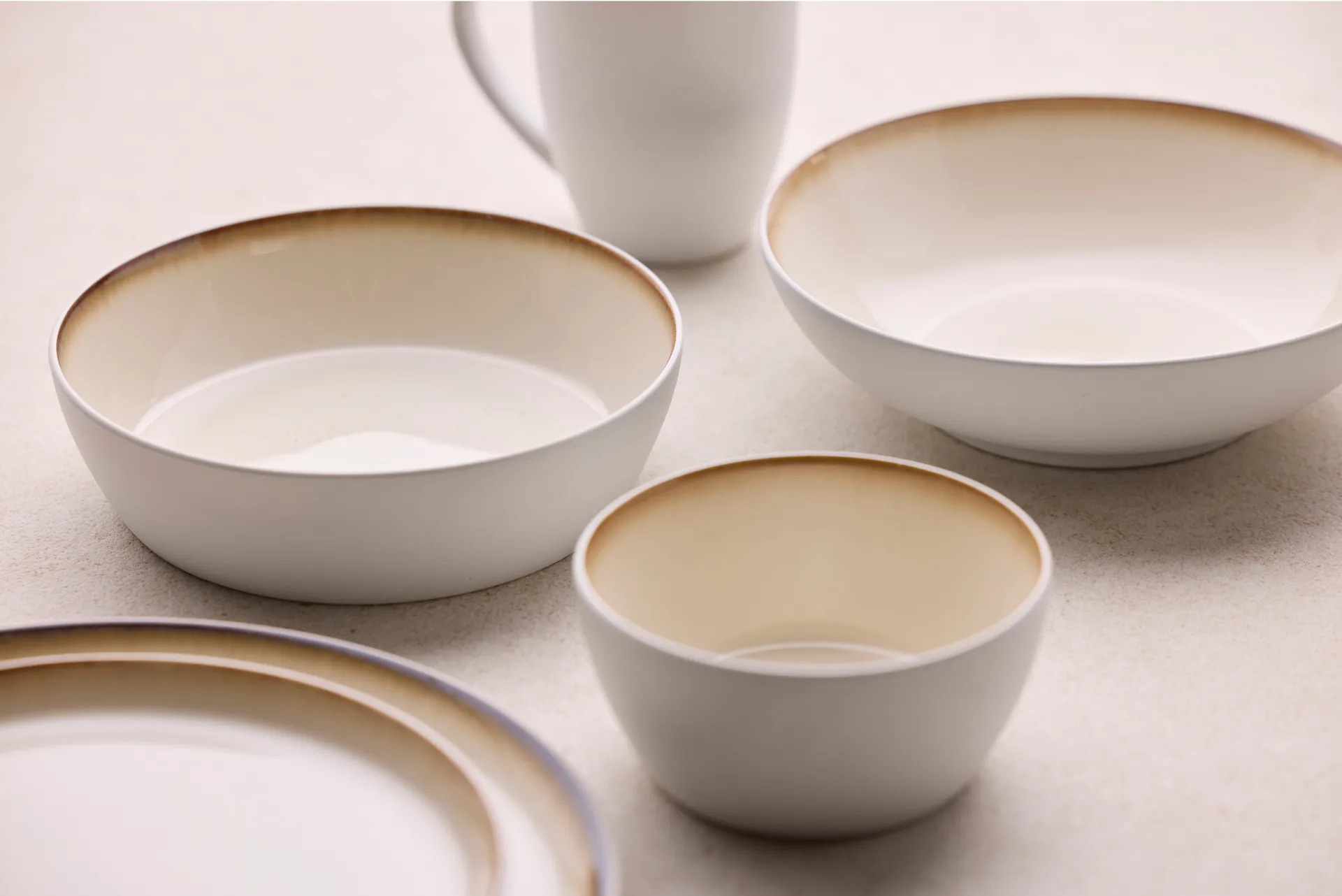 Bitz Suppenschale Ø 18cm, Weiß-cremeweiß Bitz