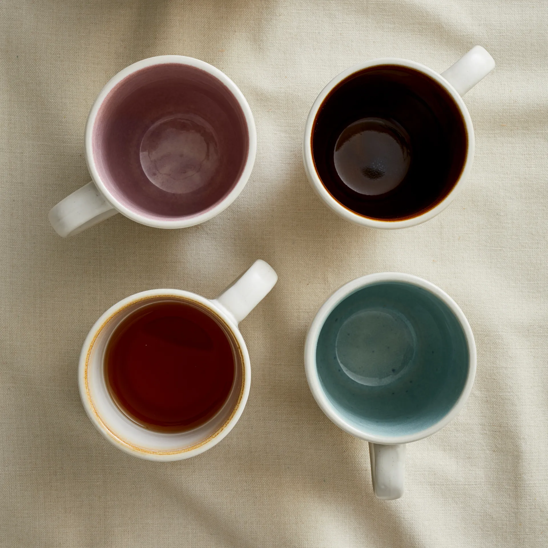 Bitz Tasse 30cl 4er Pack, Matt cremeweiß Bitz