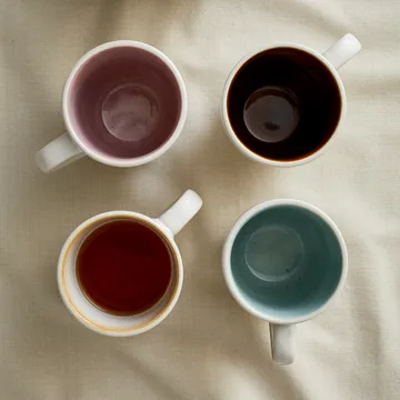 Bitz Tasse 30cl 4er Pack - Matt cremeweiß - Bitz