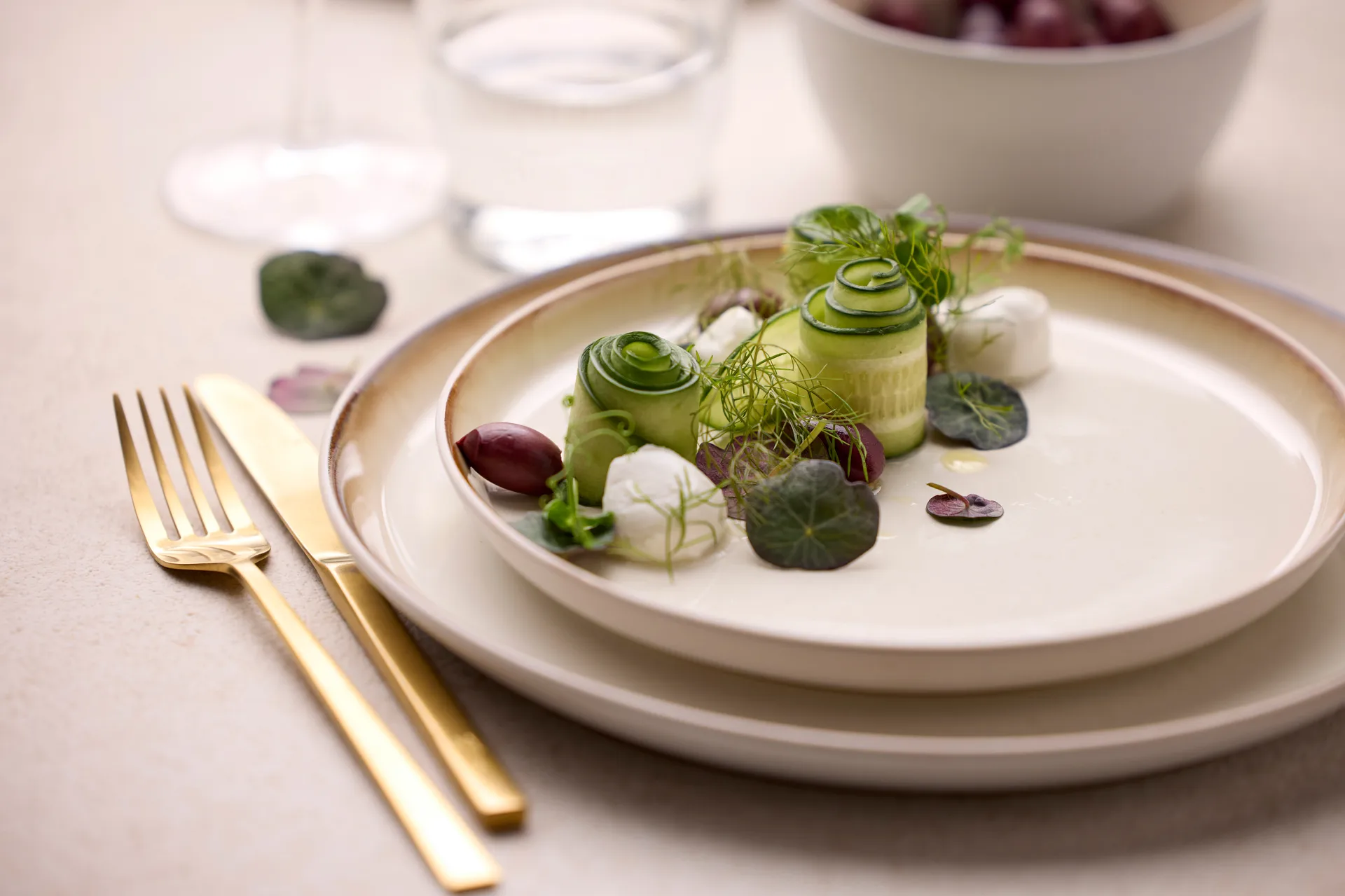 Bitz Teller gastro Ø 21cm, Weiß-cremeweiß Bitz