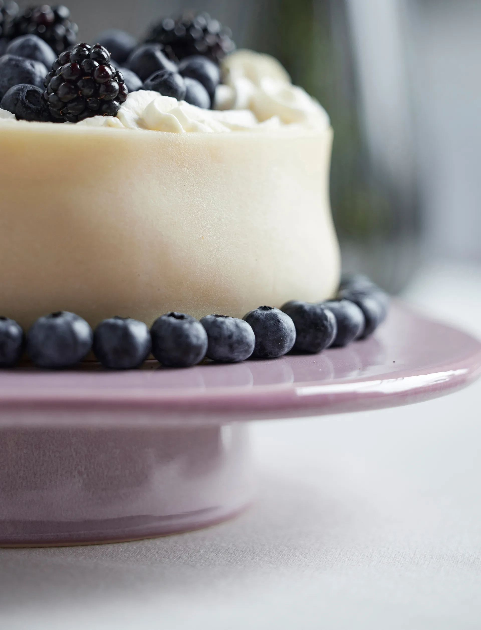 Bitz Tortenteller auf Fuß Ø30cm, Light pink Bitz