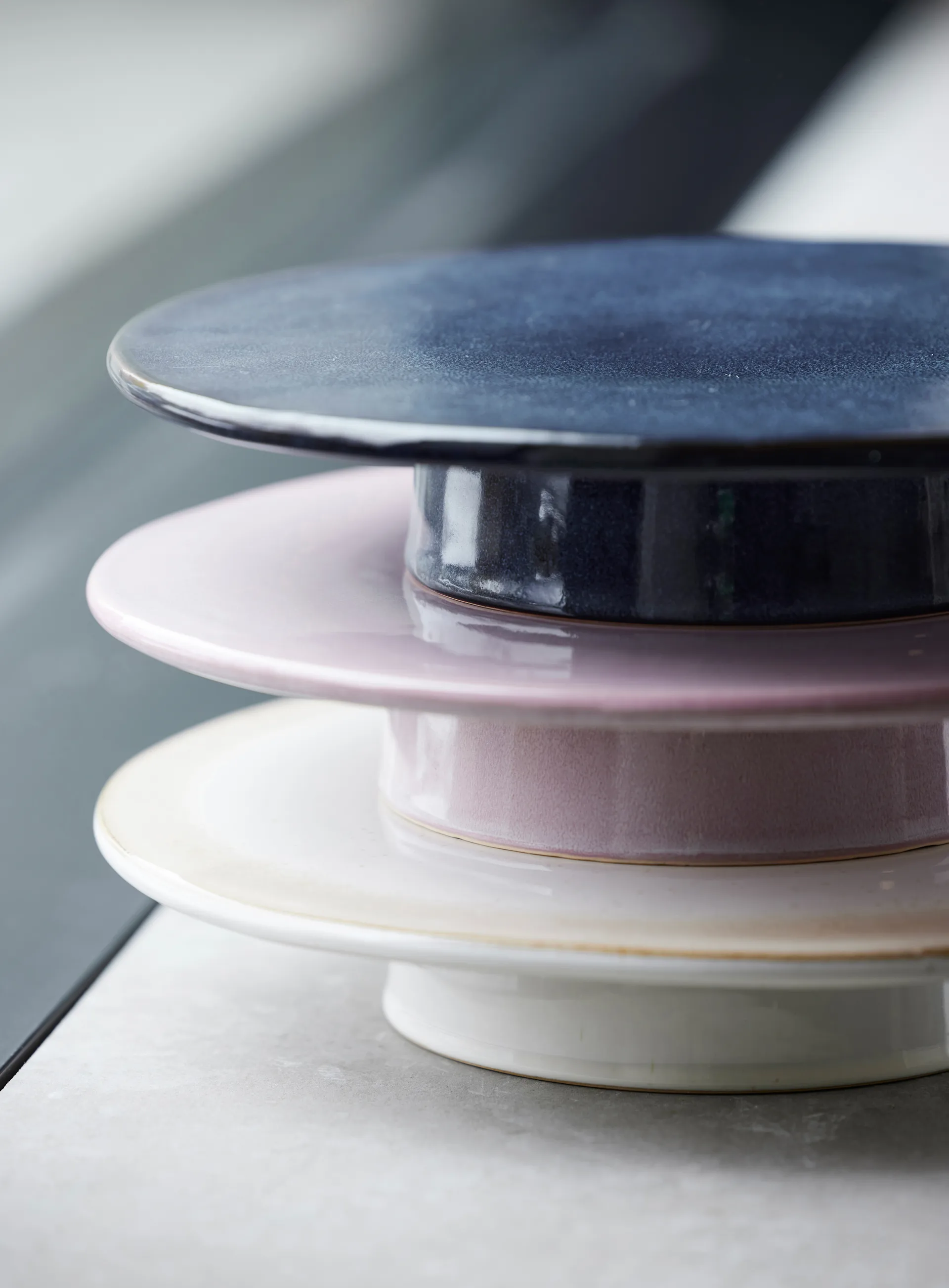 Bitz Tortenteller auf Fuß Ø30cm, Light pink Bitz