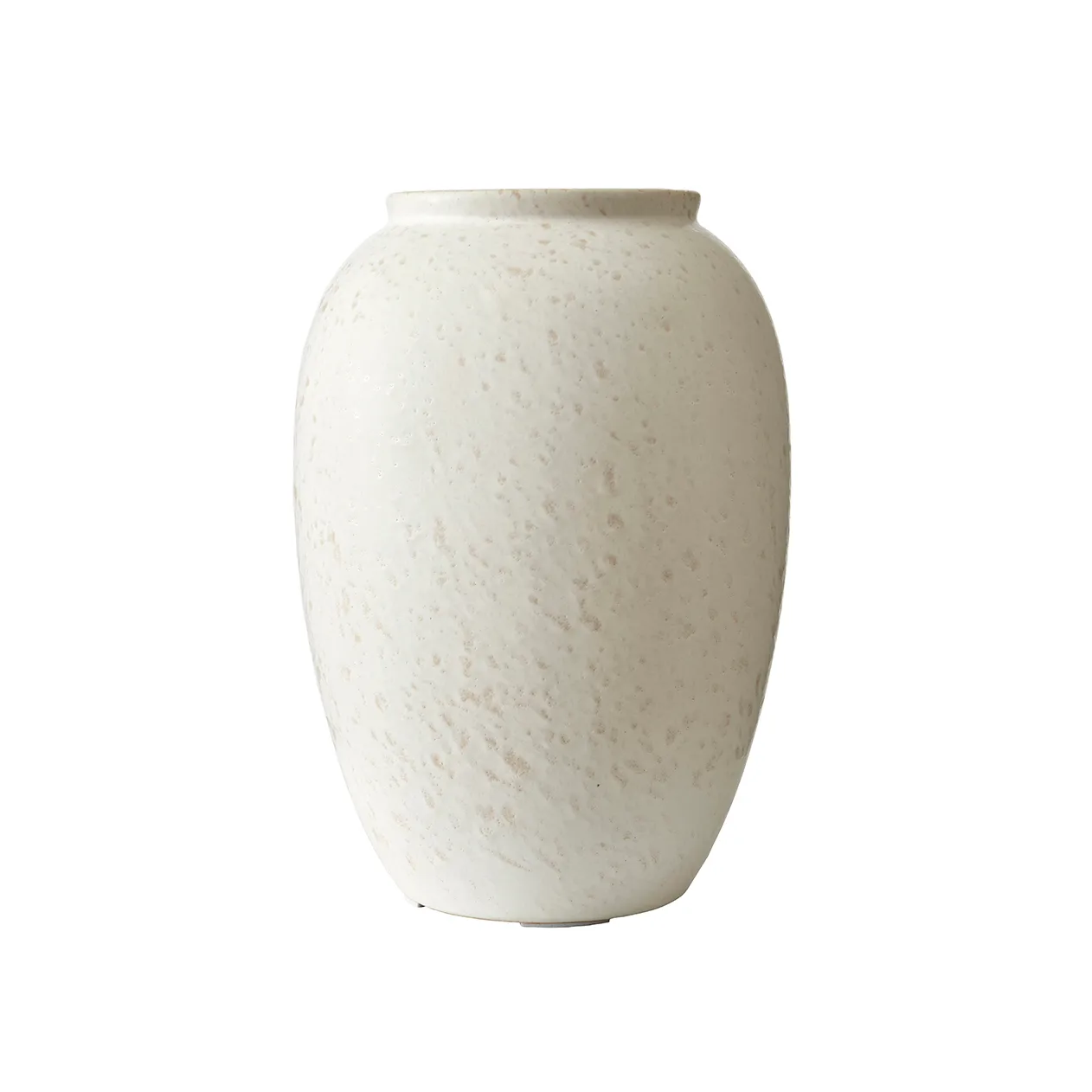 Bitz Vase 25cm, Matt cremeweiß Bitz