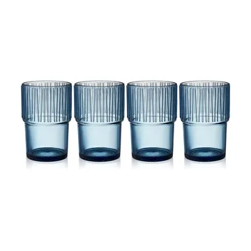Kusintha Caféglas 38 cl 4er Pack - Blue - Bitz