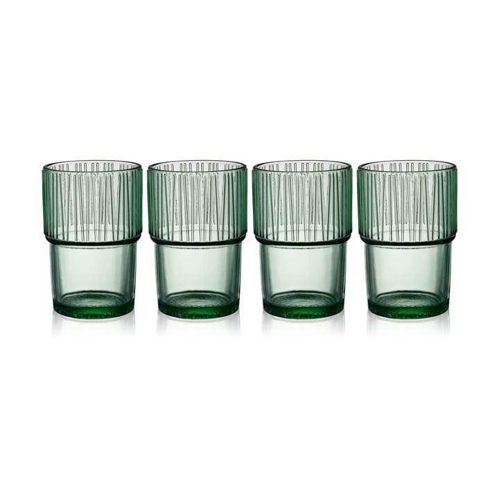 Kusintha Caféglas 38 cl 4er Pack - Green - Bitz