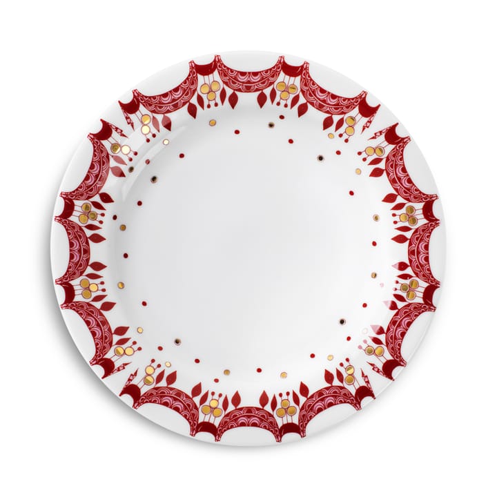 Bjørn Wiinblad Weihnachtsteller Ø 20cm - Rot - Bjørn Wiinblad