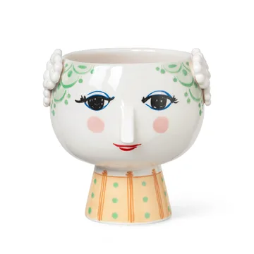 Eva Blumentopf auf Fuß Ø 15,5cm - Grün - Bjørn Wiinblad