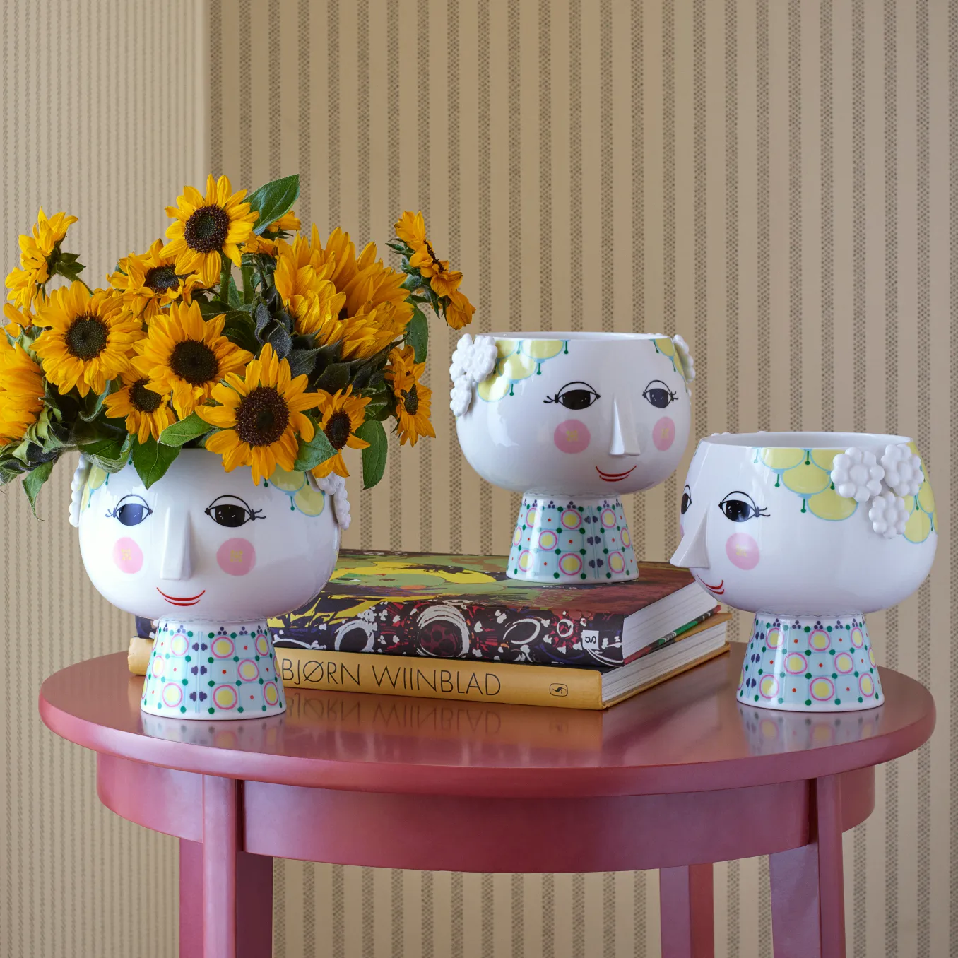 Eva Blumentopf auf Fuß Ø 15,5cm, Multi Bjørn Wiinblad