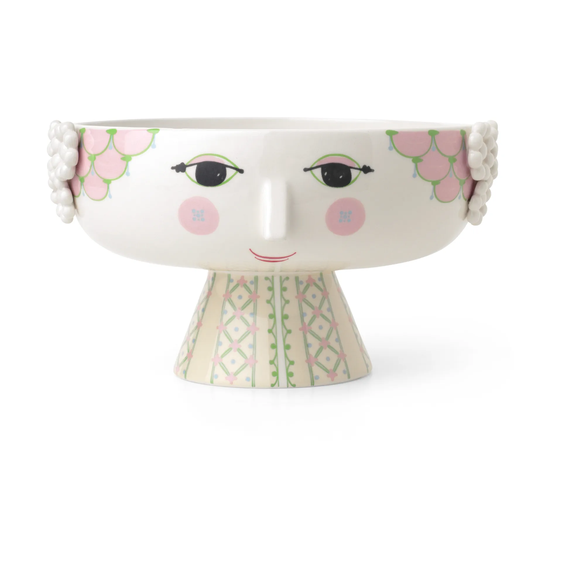 Eva Schale auf Fuß Ø24cm, Rosa Bjørn Wiinblad