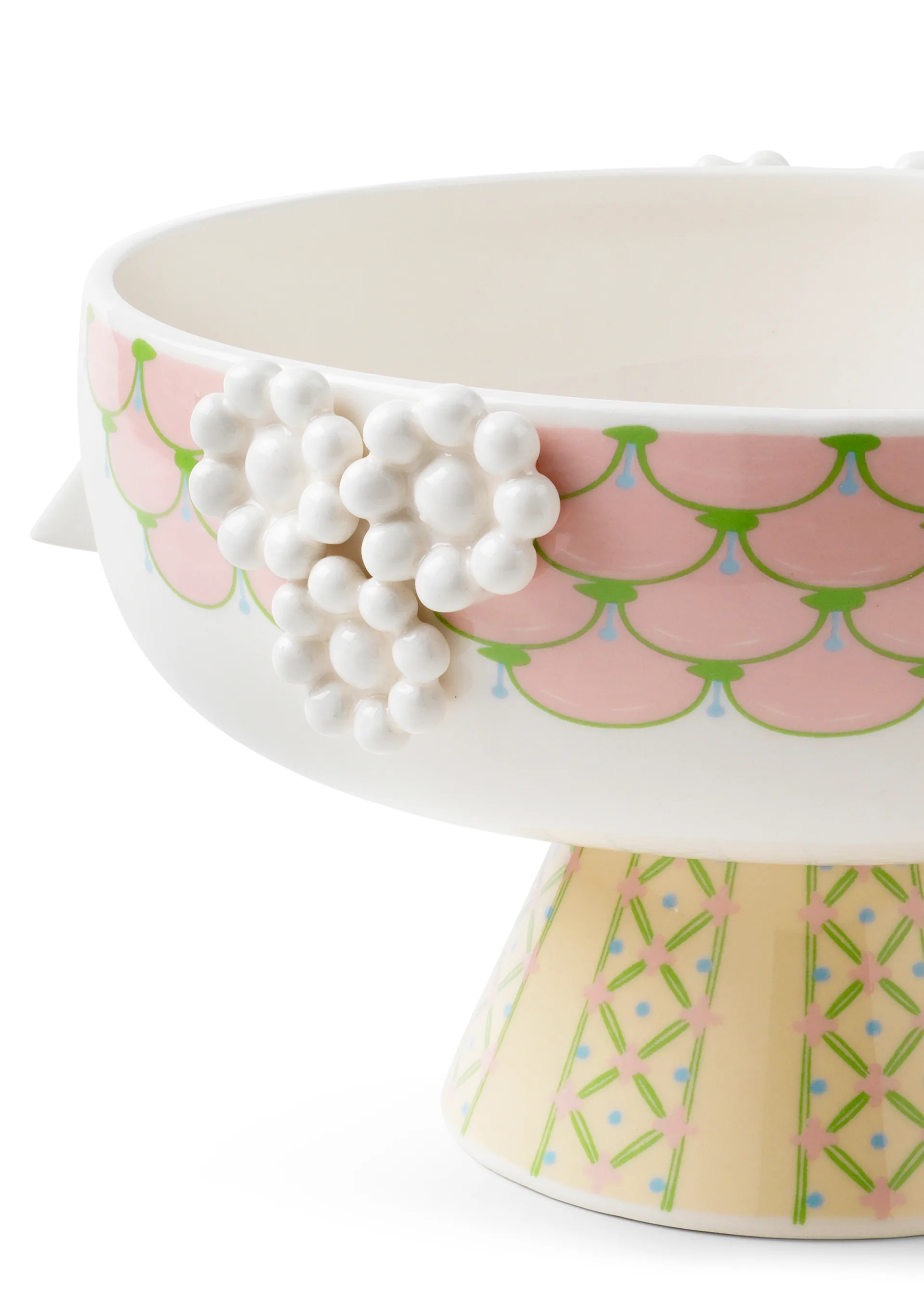 Eva Schale auf Fuß Ø24cm, Rosa Bjørn Wiinblad