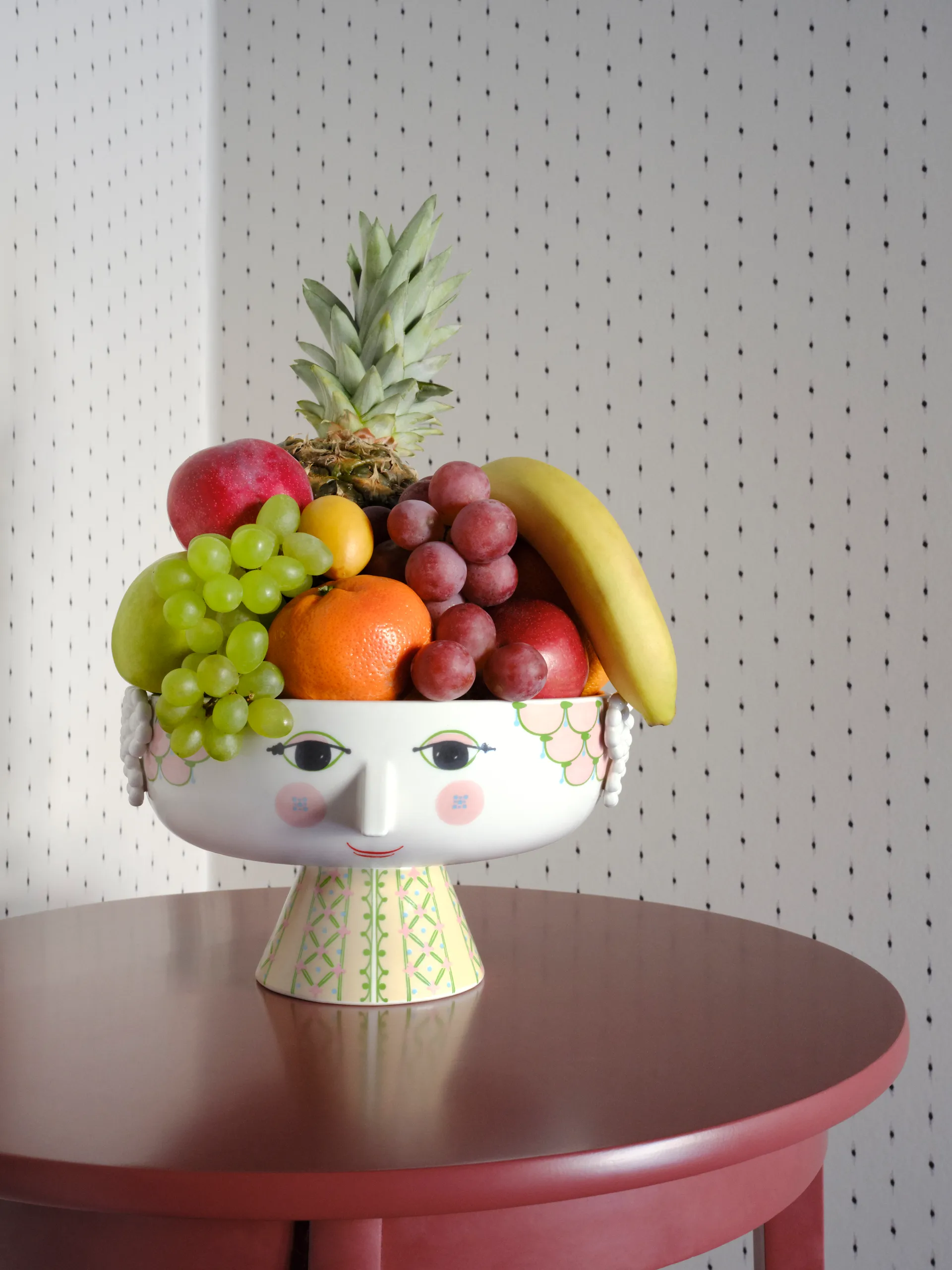 Eva Schale auf Fuß Ø24cm, Rosa Bjørn Wiinblad