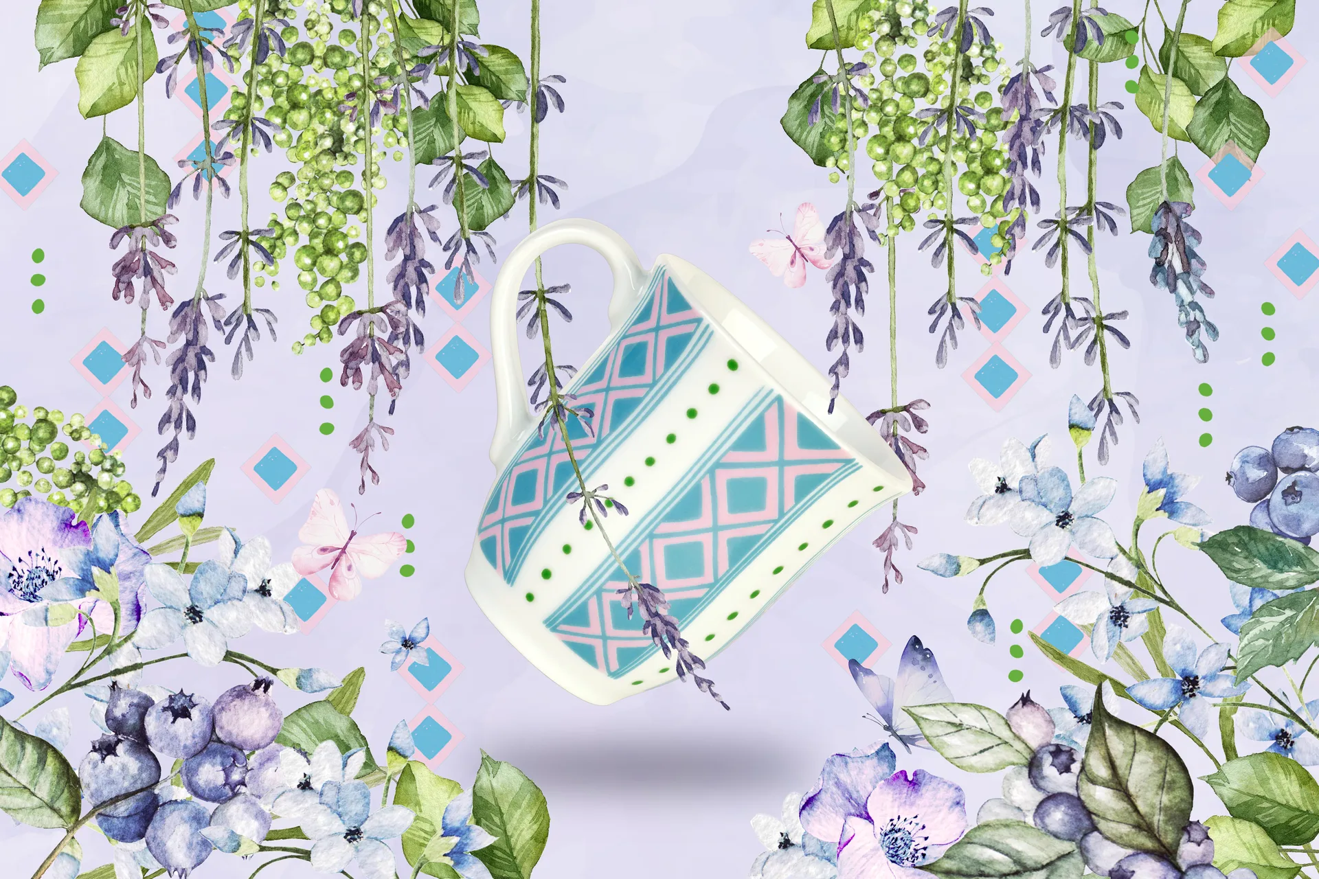 Eva Tasse 35cl, Hellblau Bjørn Wiinblad