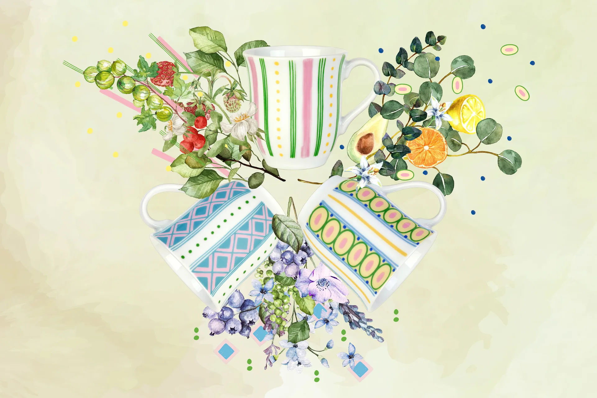 Eva Tasse 35cl, Hellblau Bjørn Wiinblad