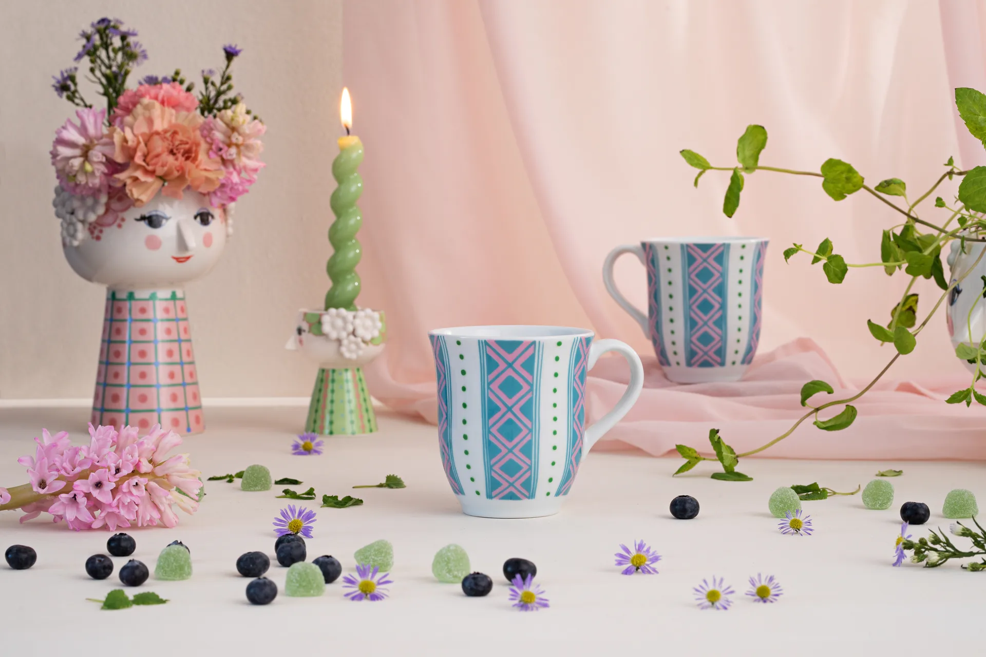 Eva Tasse 35cl, Hellblau Bjørn Wiinblad