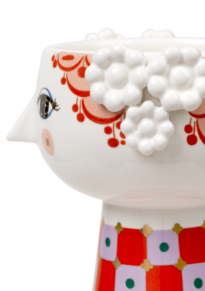 Eva Vase 15cm, Lila-rot Bjørn Wiinblad