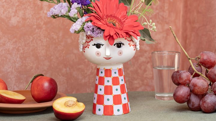Eva Vase 15cm, Lila-rot Bjørn Wiinblad
