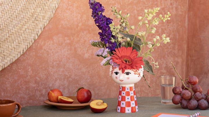 Eva Vase 15cm, Lila-rot Bjørn Wiinblad